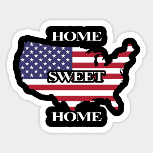 America Home Sweet Home Sticker